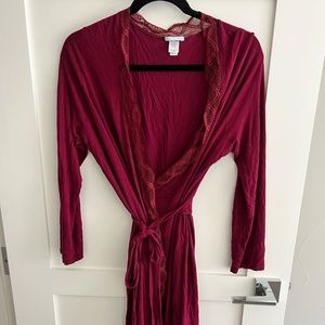 Eberjey Maroon Robe - Size M